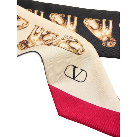 Valentino Garavani Scarf Bandeaux Petit Charles In Silk Scarves Hats & Gloves