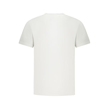 Vans White Cotton T-Shirt, short sleeve, classic fit, crew neck with logo print.