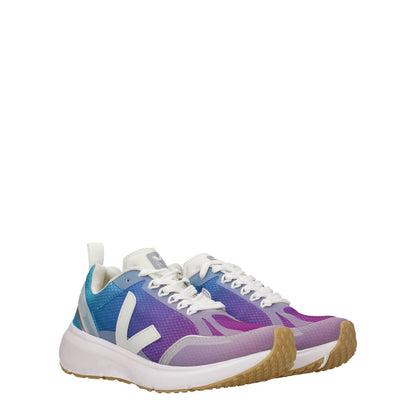 Veja Multicolor Fabric Athletic Sneakers with lace-up closure, side and front logos, round toe, rubber sole, and 4 cm mid heel.