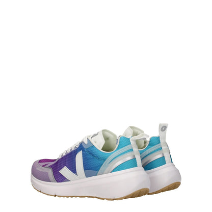 Veja Multicolor Fabric Athletic Sneakers with side logos, lace-up closure, rubber soles, and mid heels, MPN DCL012392A for sporty style.