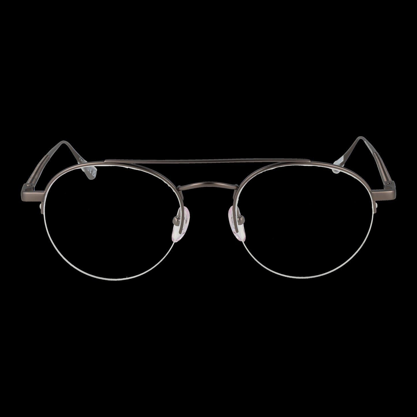 WEB MOD. WE5403 51009 gent's eyeglasses, sleek metal design, front view.